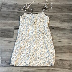 Hollister White Floral Mini Dress